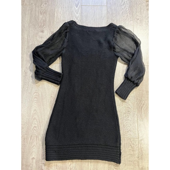 Bebe vintage Black Sweater Dress Xs Black - Picture 3 of 6